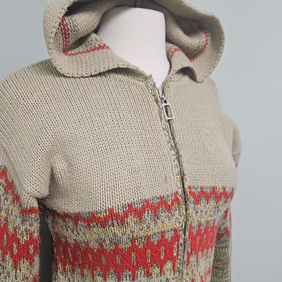 BDG Guaranteed Tough Vintage Zip Cardigan Sweater Hoodie Pockets Y2K Small - Picture 3 of 9